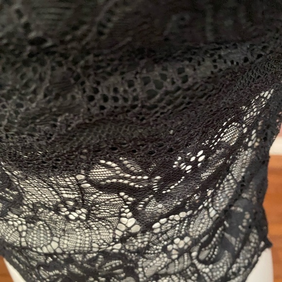 Avidlove Tank Top Lace Crop Butterfly Bustier Adjustable Spaghetti Straps Black - Picture 9 of 9